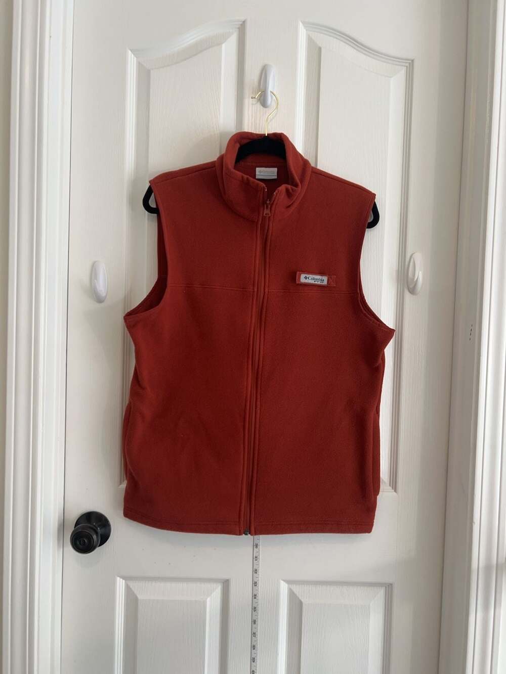 Columbia PFG (performance fishing gear) burnt orange Fleece Vest Size S